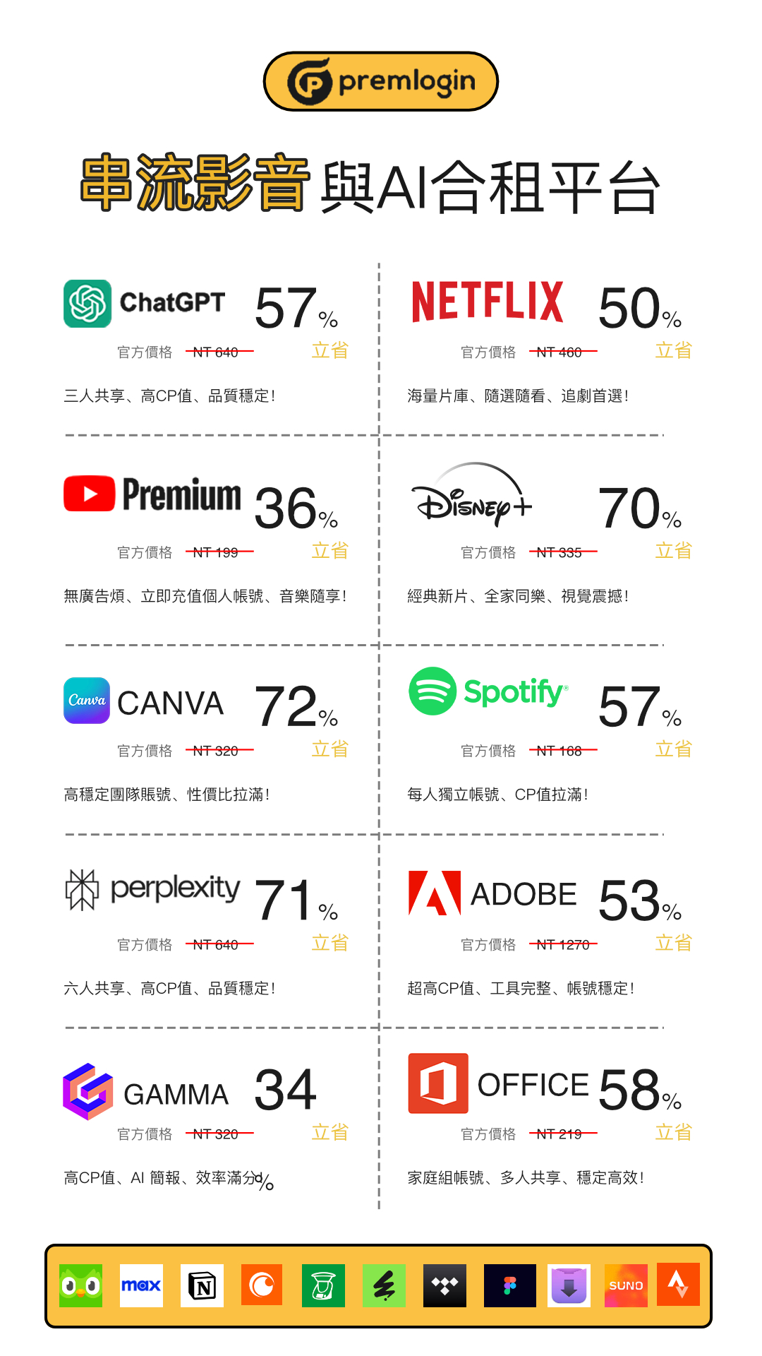 合租平台推薦 | 聰明追劇新選擇!PremLogin共享訂閱平台,Netflix、Disney+輕鬆省,生活娛樂不打折!(優惠碼lazy10) 合租平台推薦 | 聰明追劇新選擇!PremLogin共享訂閱平台,Netflix、Disney+輕鬆省,生活娛樂不打折!(優惠碼lazy10)